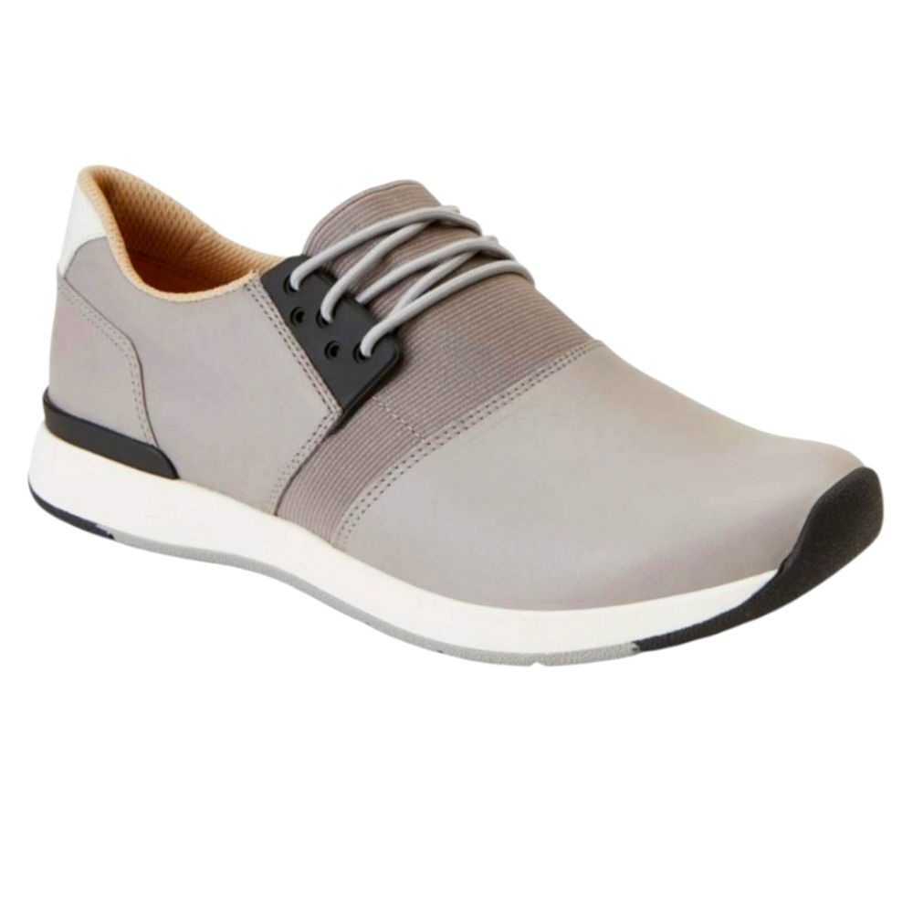 Vionic Women's Carmen Sneakers Shoes Gray Black Leather Lace Up Casual Support 7